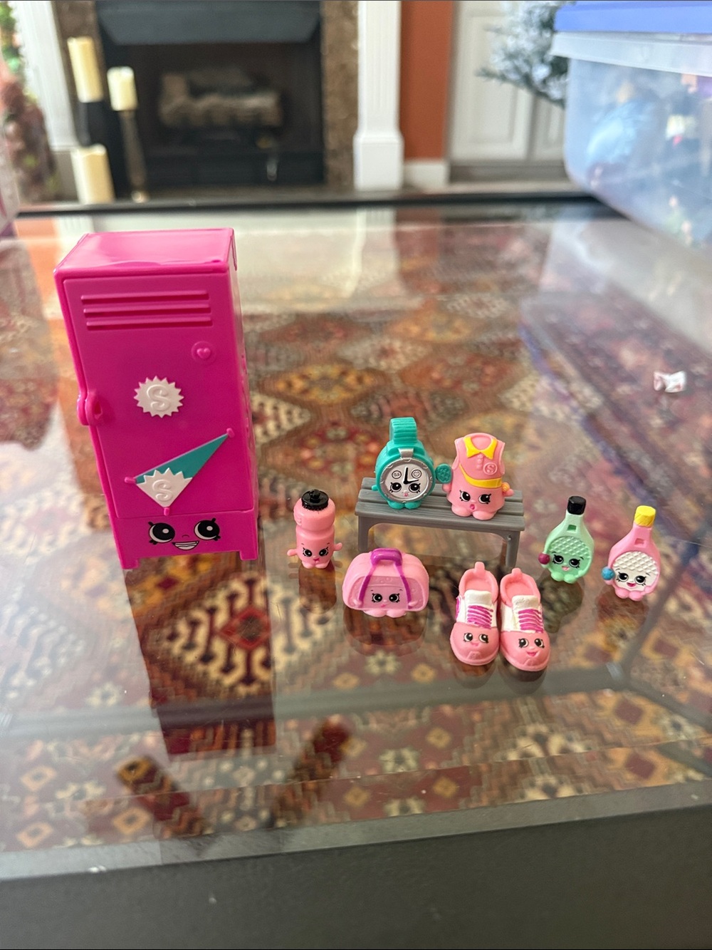 Shopkins Pink Locker Mini Playset with Pastel Accessories